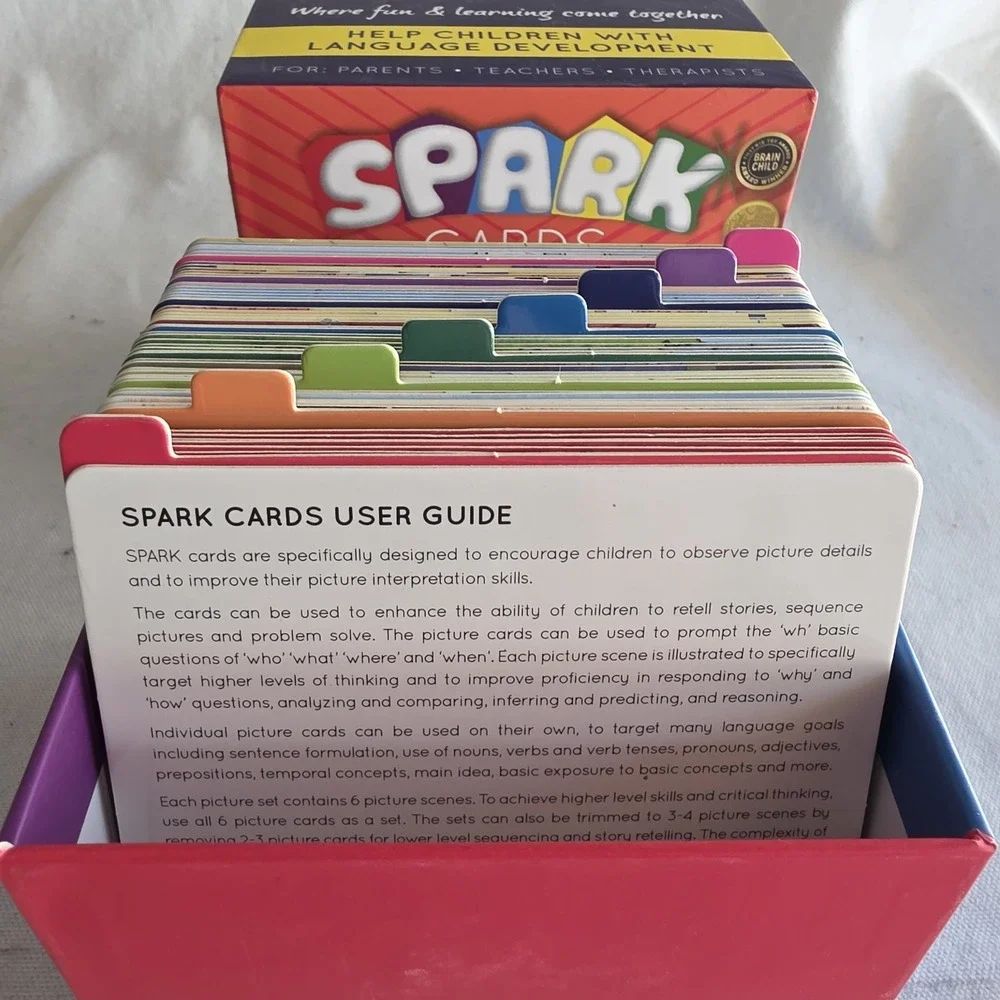 SPARK Cards SLP Sequencing Picture 48 Cards Language Improvement. New Open Box